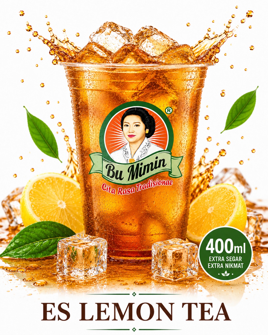 Es Lemon Tea - 400 ml - Gelas