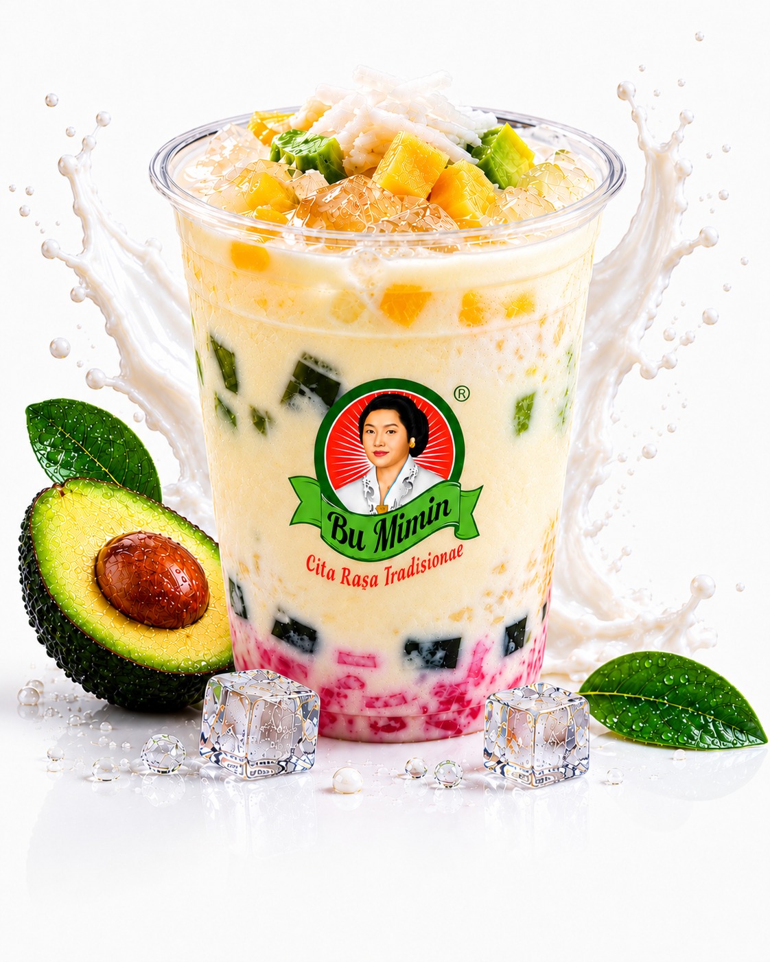 Es Teler Nangka Avocado 400 ml - Gelas M-TLR-400-G