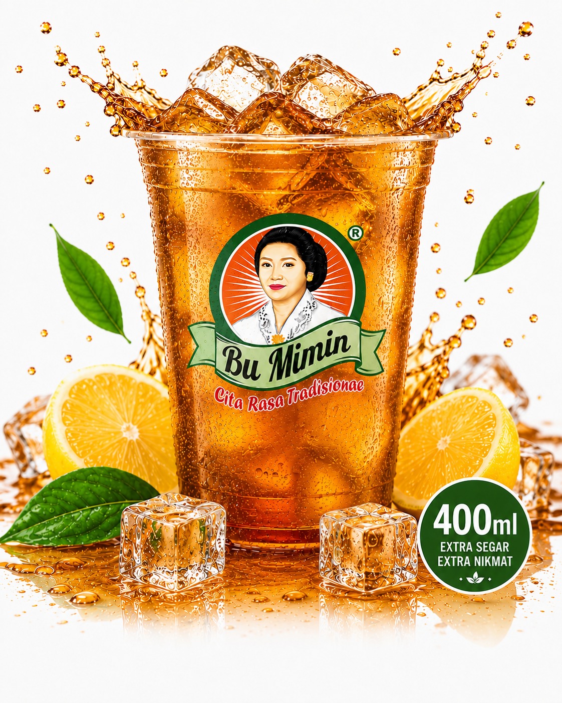 Es Lemon Tea - 400 ml - Gelas M-LT-400-G